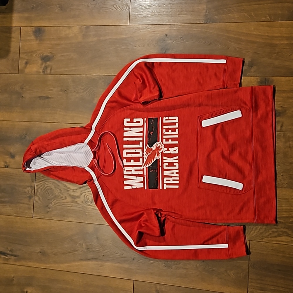 Fleece lined Wredling track and field hoodie